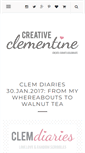 Mobile Screenshot of creativeclementine.com